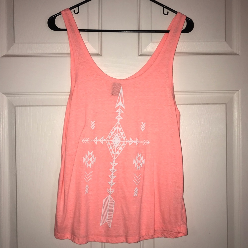 2 FOR $7 Cute neon orange tank top